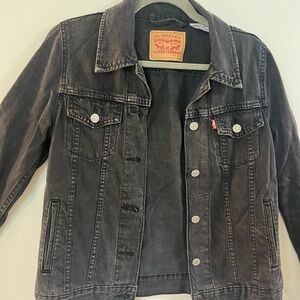 Levi's Charcoal/Black Denim Jacket